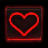 2Kids Toys LED NEON LIGHT lampička Srdce červené