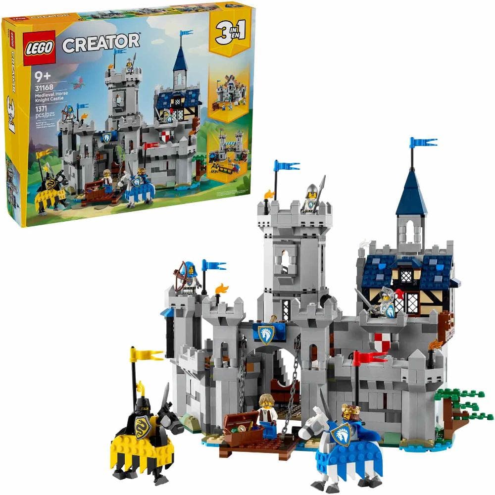 31168 Stredoveký hrad, rytieri na koňoch
