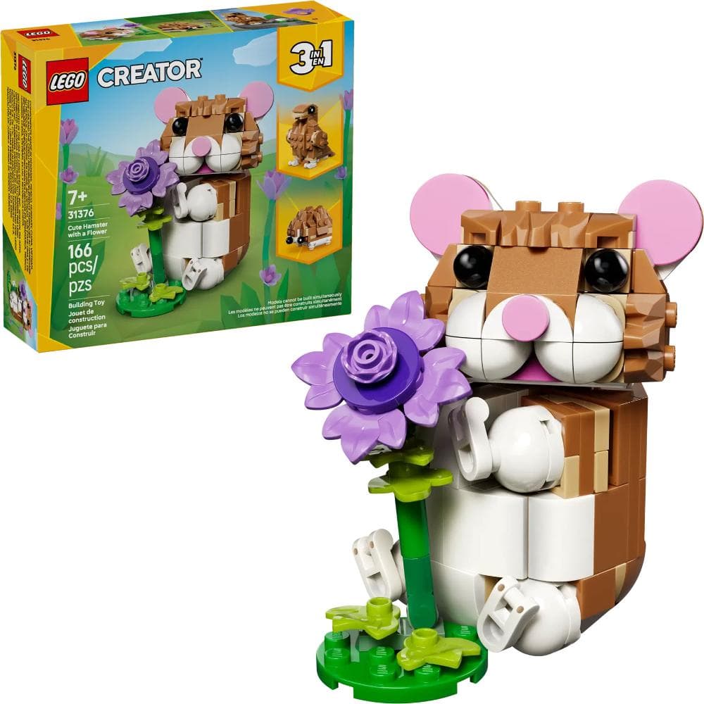31376 Roztomilý škrečok s kvetinou LEGO