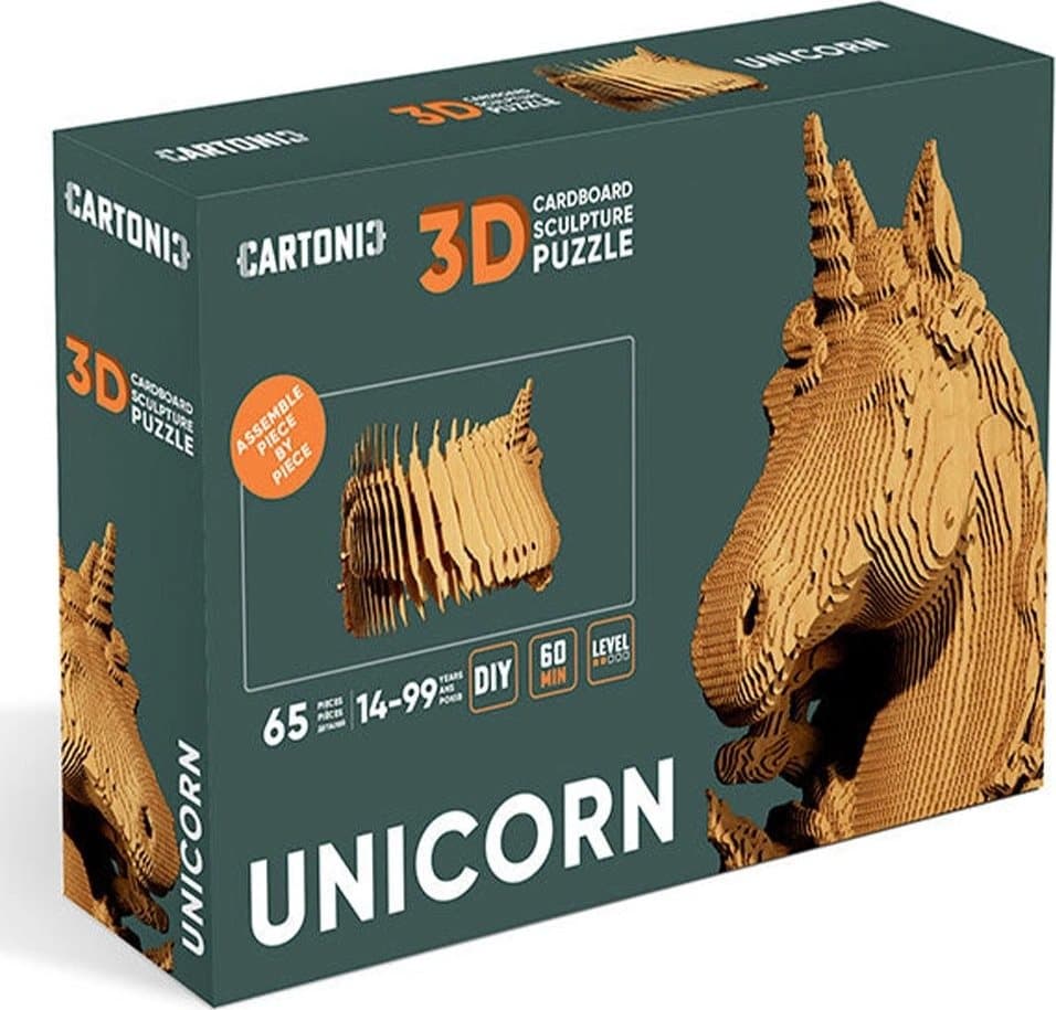 3D puzzle Jednorožec 65 dílků