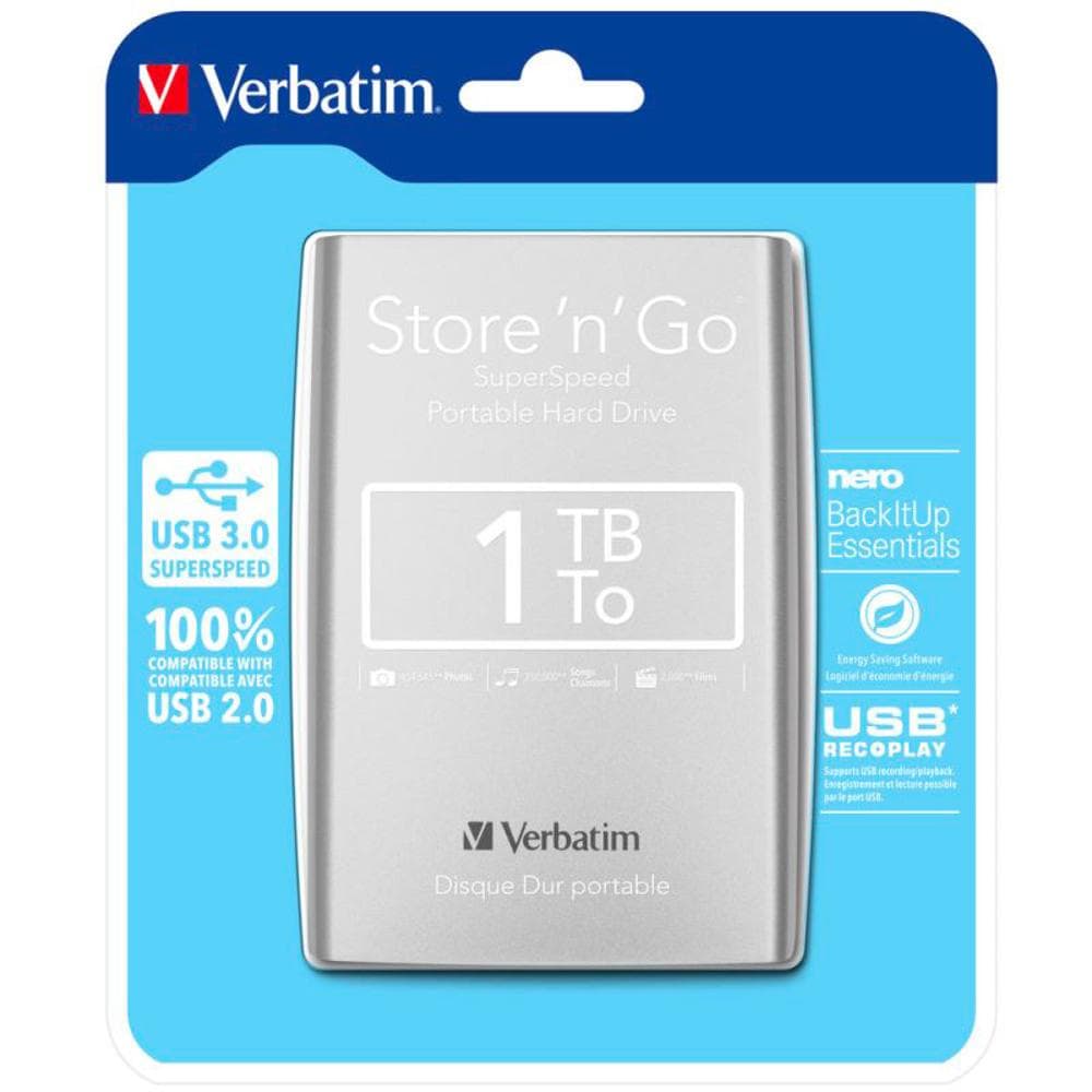 53071 Store'n'Go USB3.0 1TB HDD VERBATIM