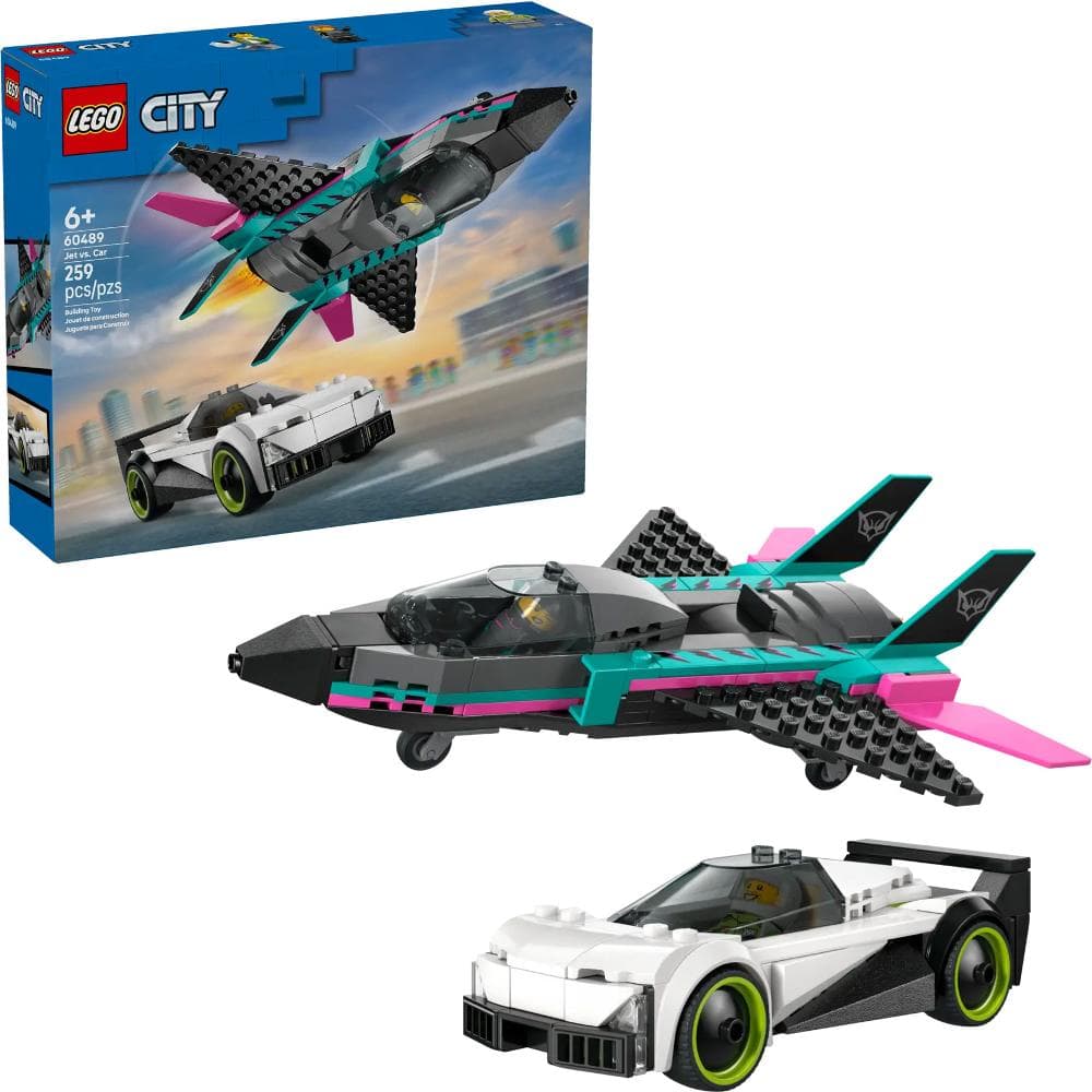 60489 Stíhačka vs. auto LEGO