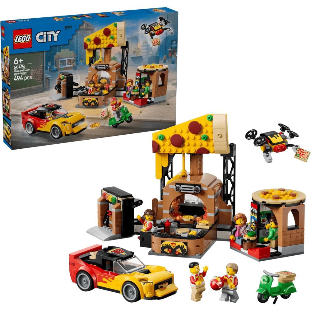60496 Donáška pizze s vozidlami LEGO