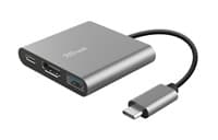 Adaptér TRUST DALYX, 3 v 1, USB-C