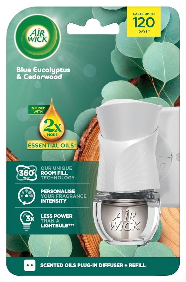 Air Wick náplň 19ml Blue Eucalyptus&Cedarwood