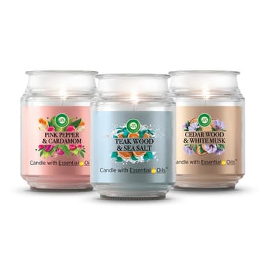 Air Wick sviečka 480g Teak Wood&Sea Salt