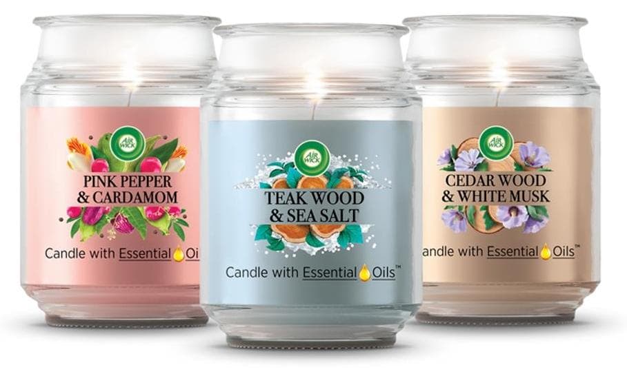 Air Wick sviečka 480g Teak Wood&Sea Salt