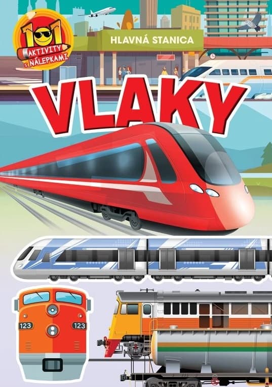 Aktivity s nálepkami Vlaky