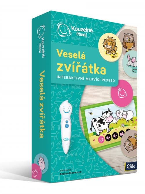 ALBI Kouzelné čtení Hra: Pexeso Veselá zvířátka