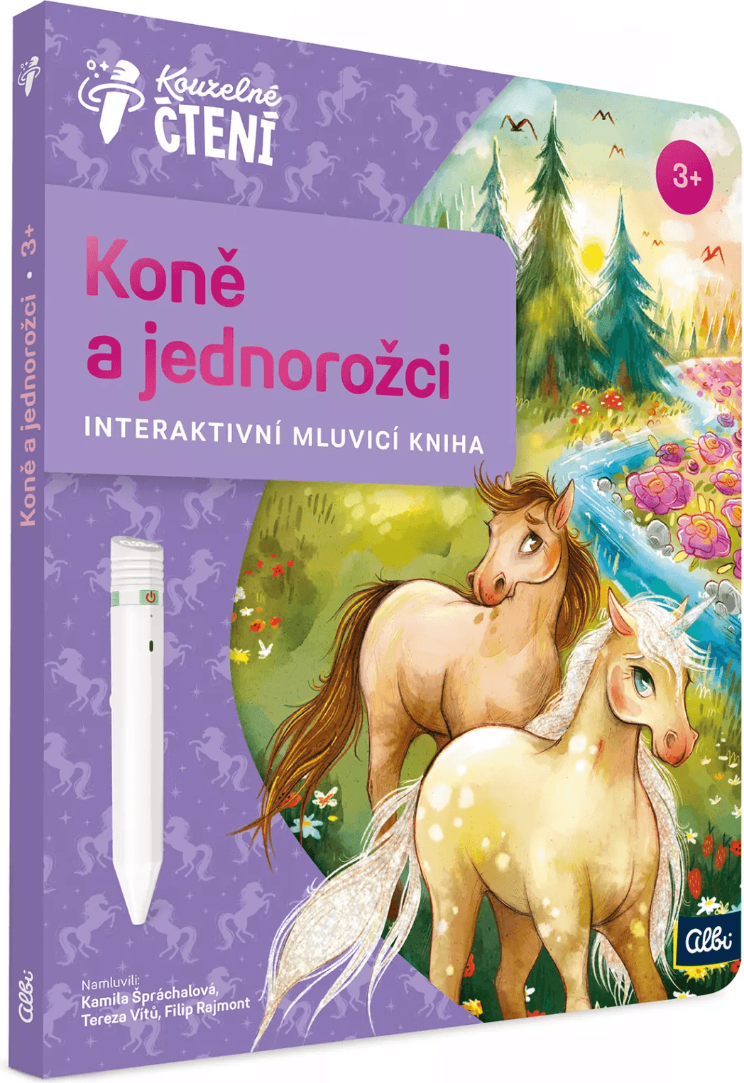 ALBI Kouzelné čtení Kniha: Koně a jednorožci