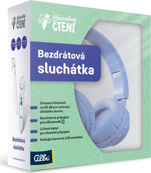 ALBI Kouzelné čtení Modrá sluchátka k Albi tužce