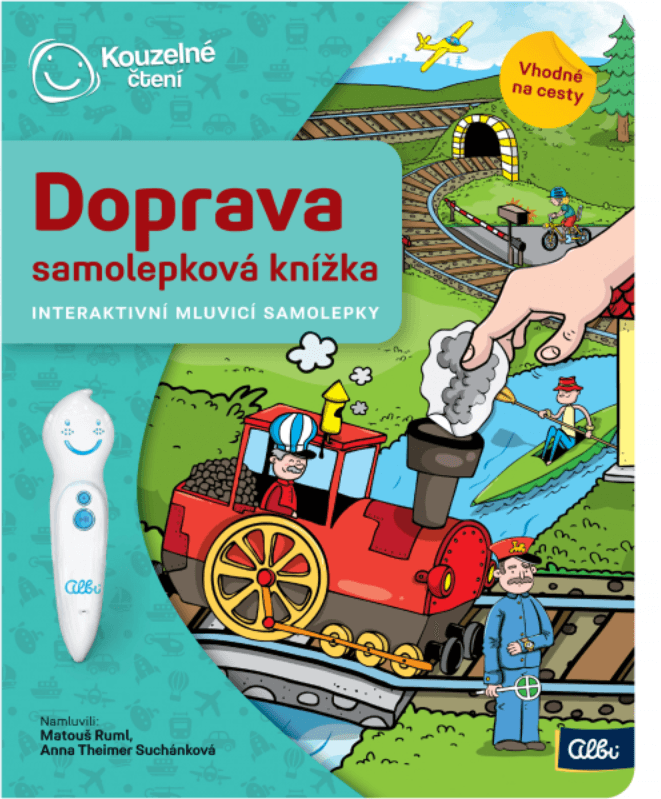 ALBI Kouzelné čtení Samolepková knížka: Doprava