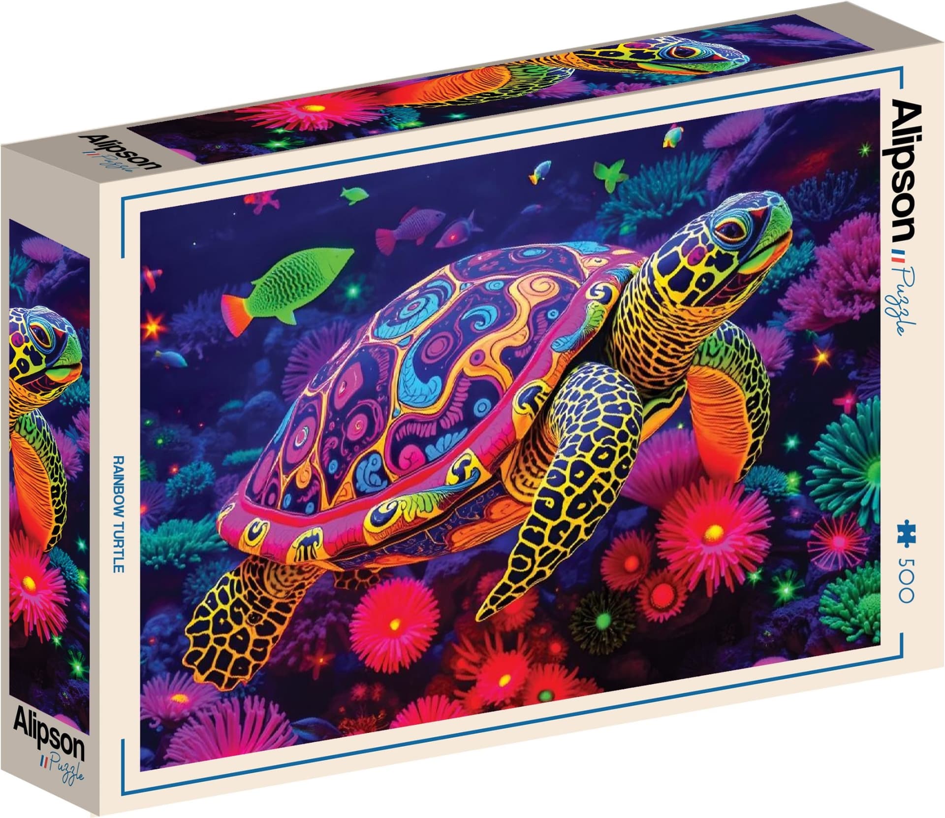 ALIPSON Puzzle Duhová želva 500 dílků