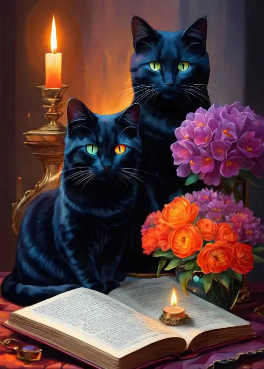 Alipson Puzzle - Puzzle Black Cats - 500 dielov