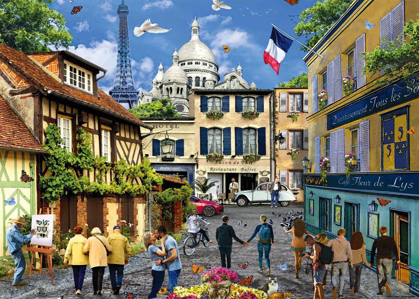Alipson Puzzle - Puzzle Painted Paris - 1000 dielov