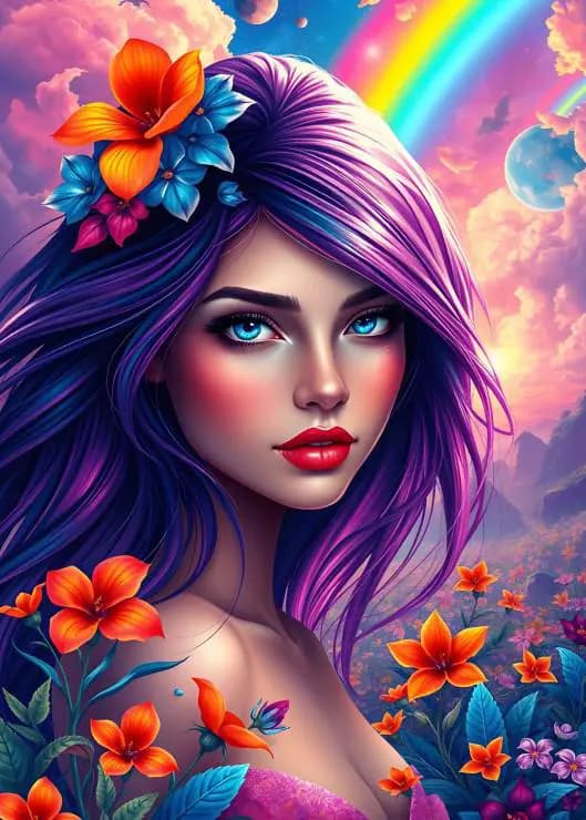 Alipson Puzzle - Puzzle Rainbow Girl - 500 dielov