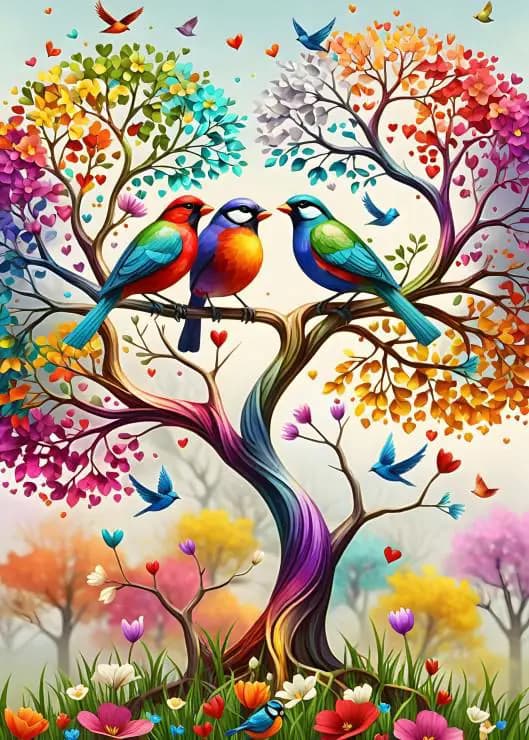 Alipson Puzzle - Puzzle Rainbow Tree - 500 dielov