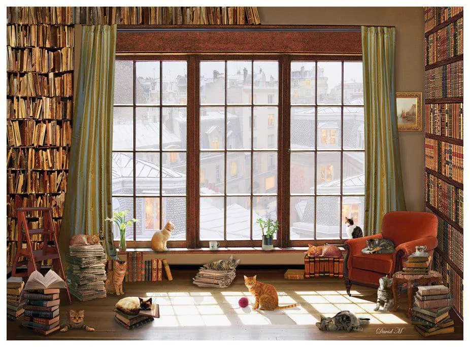 Anatolian - Puzzle Cats in the window - 1000 dielov