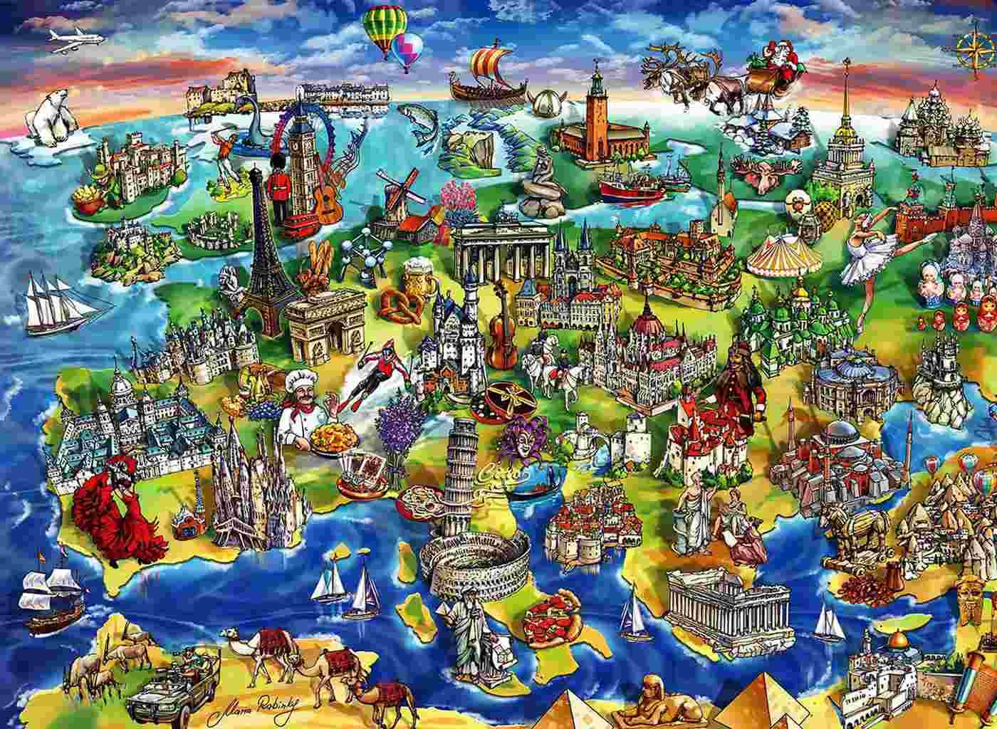 Anatolian - Puzzle European World - 1500 dielov