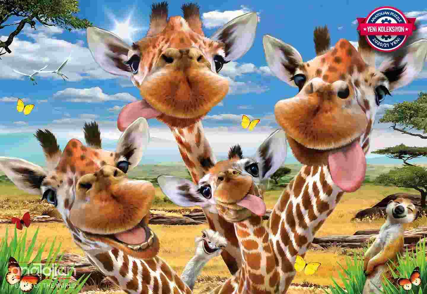 Anatolian - Puzzle Giraffe Selfie - 500 dielov