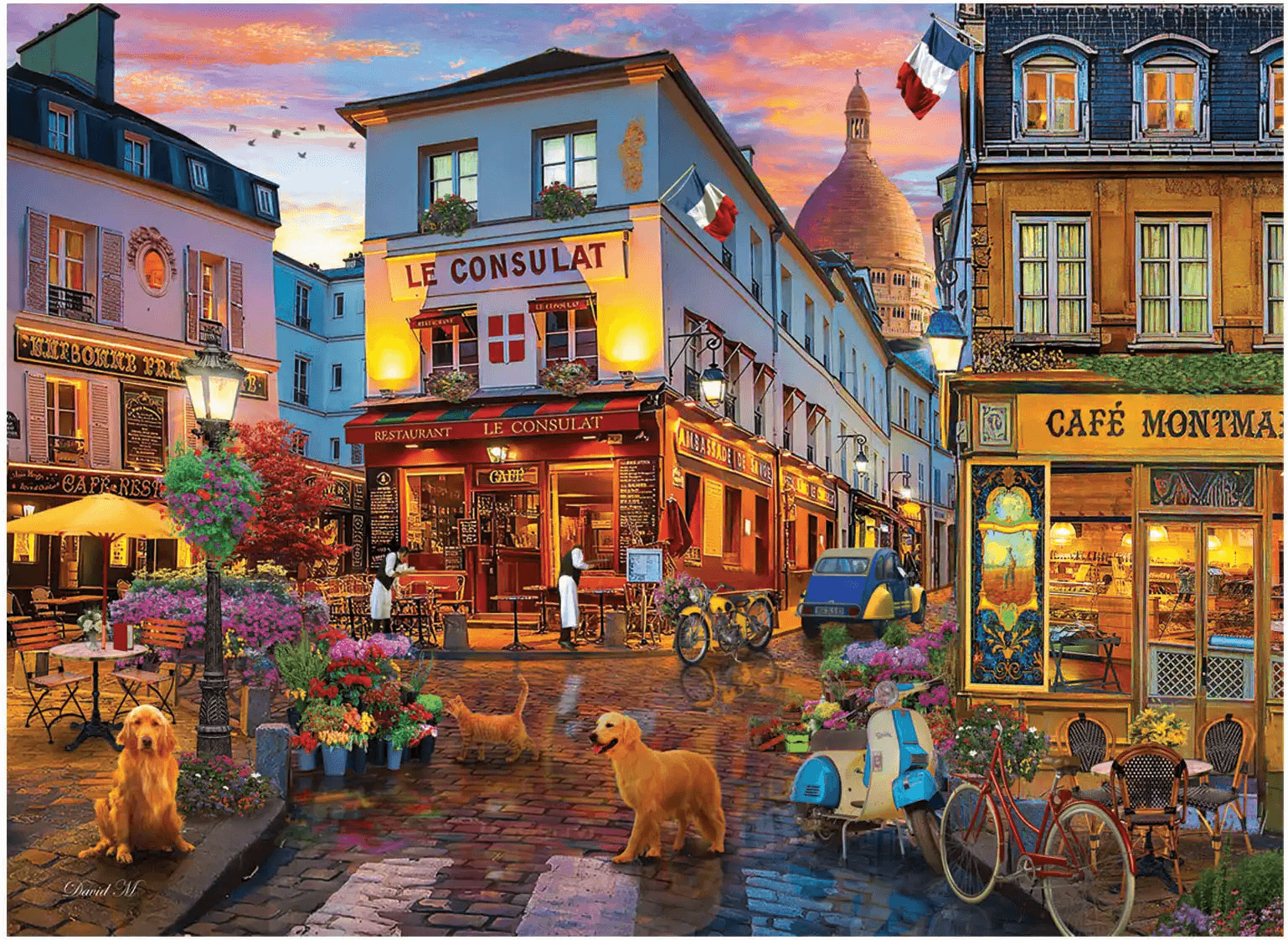ANATOLIAN Puzzle Kavárna Montmartre 1000 dílků