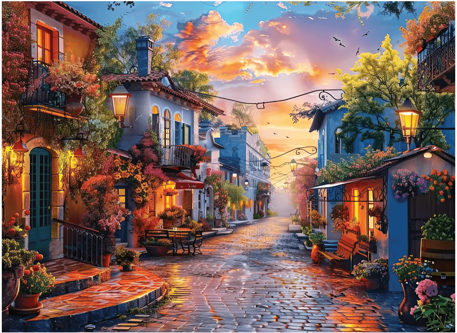 ANATOLIAN Puzzle Klidná ulice 1000 dílků