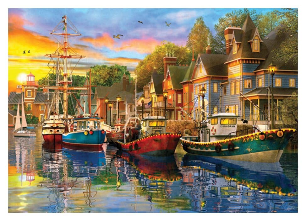 ANATOLIAN Puzzle Světla v přístavu 1500 dílků