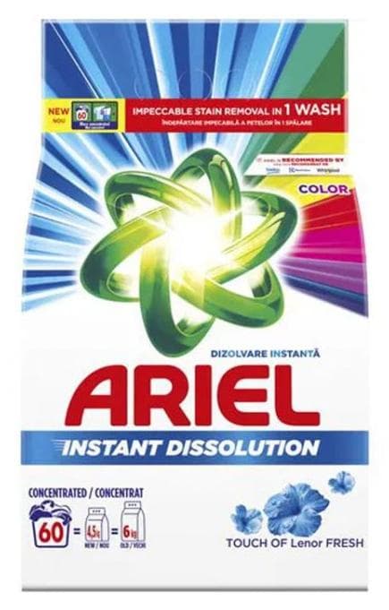Ariel prací prášok 4,5kg/60PD Lenor Fresh