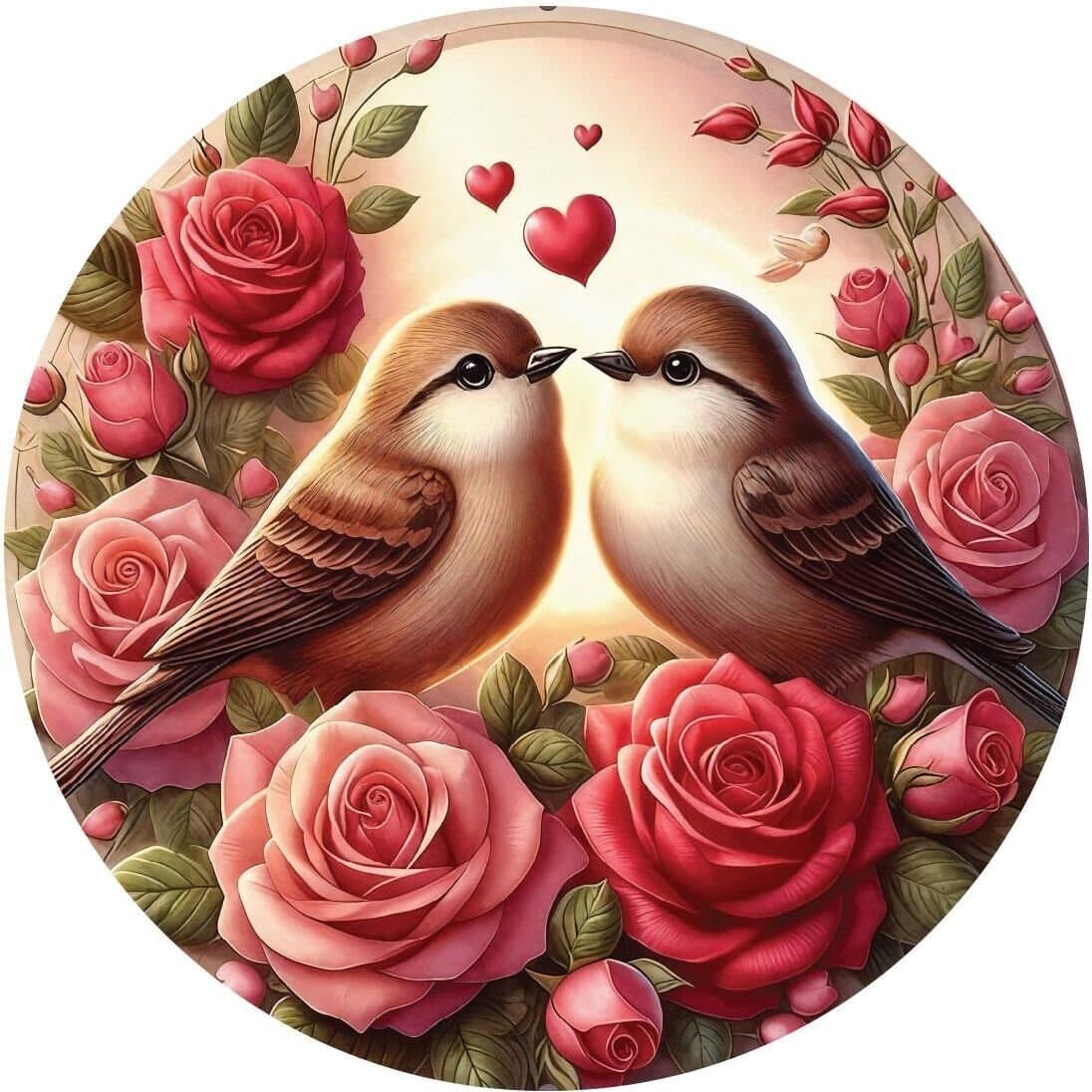 ART PUZZLE Kulaté puzzle Růže a láska 570 dílků