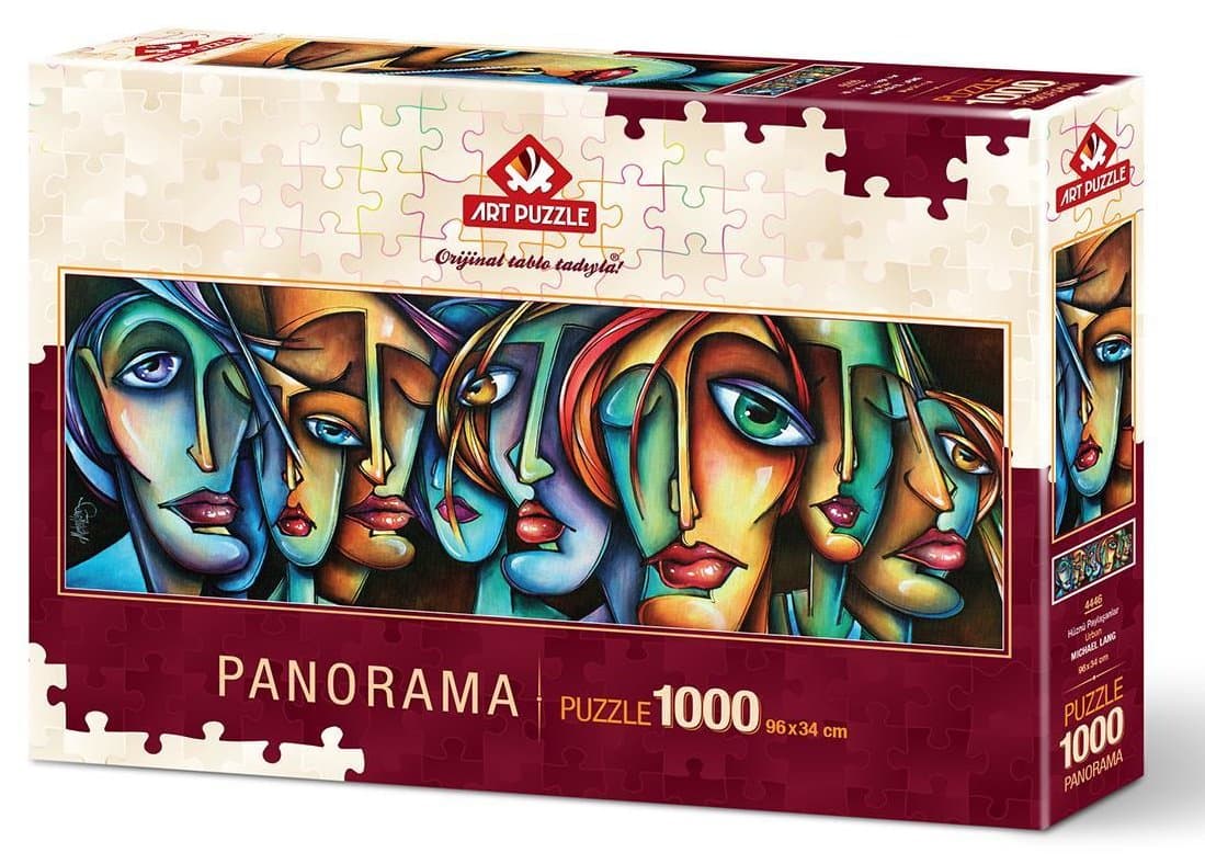 ART PUZZLE Panoramatické puzzle Tváře 1000 dílků