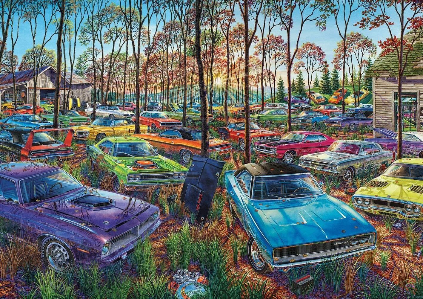 ART PUZZLE Puzzle Autovrakoviště 1000 dílků