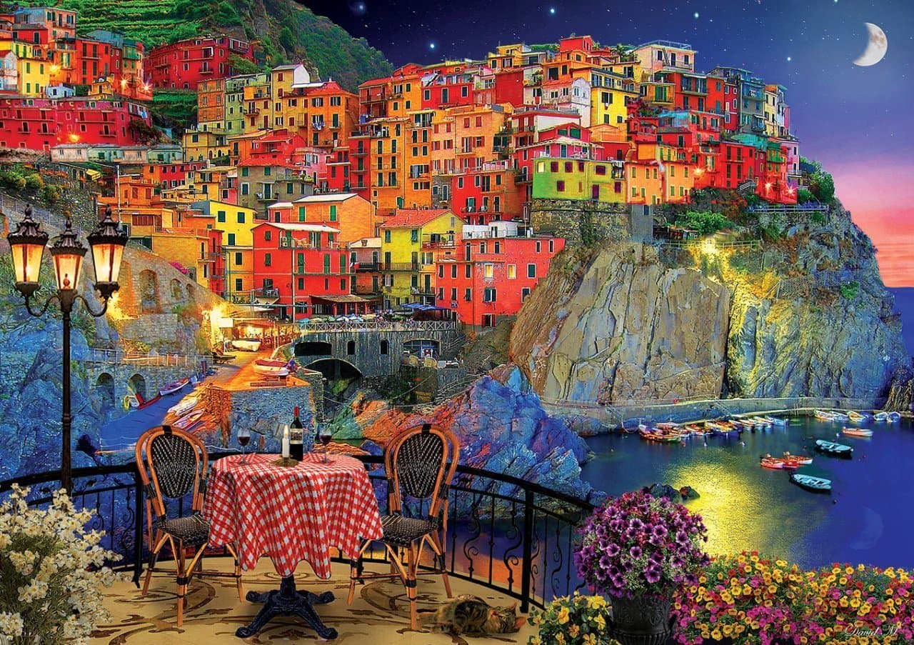 ART PUZZLE Puzzle Cinque Terre, Itálie 1500 dílků
