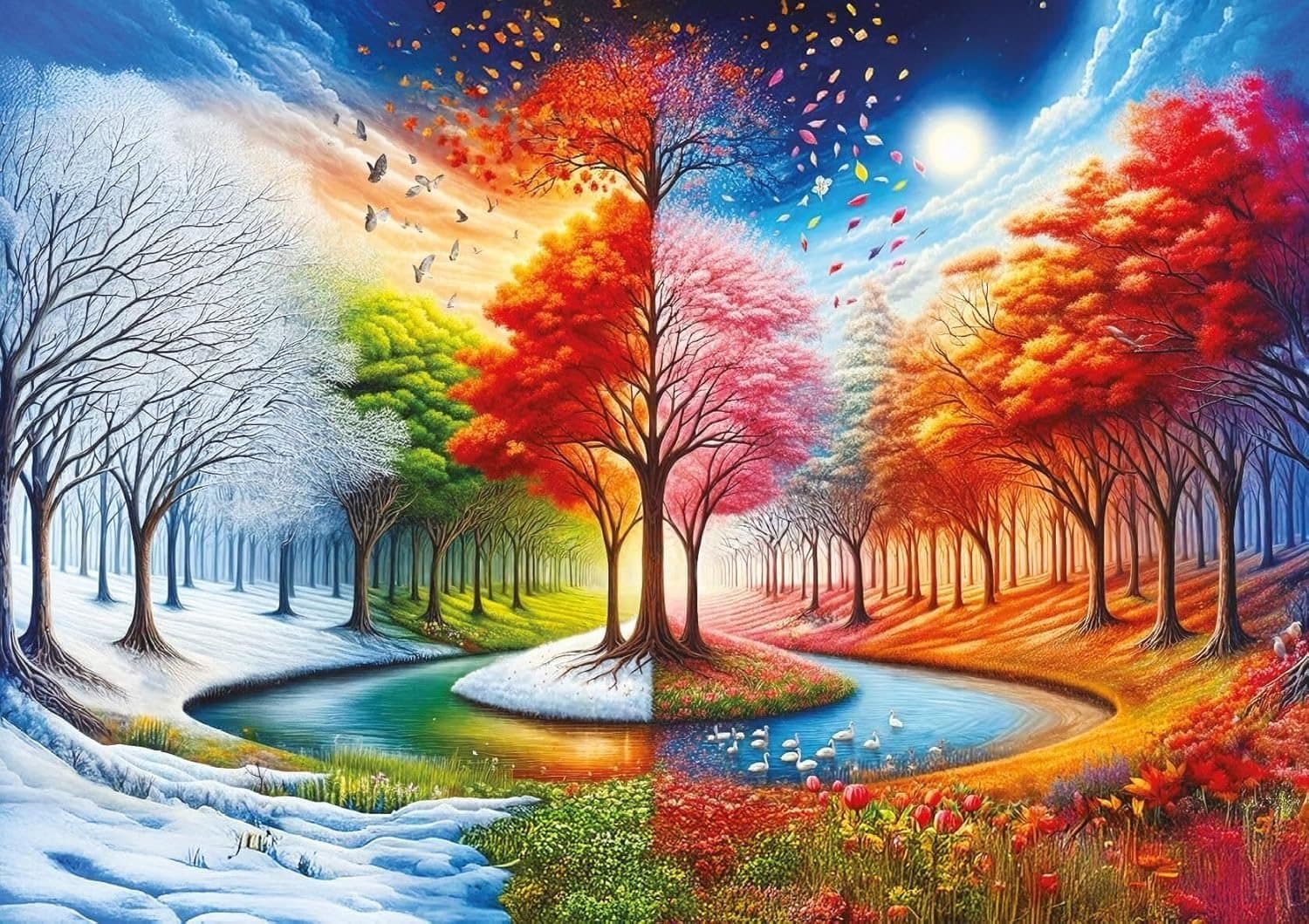 ART PUZZLE Puzzle Čtyři světy 2000 dílků