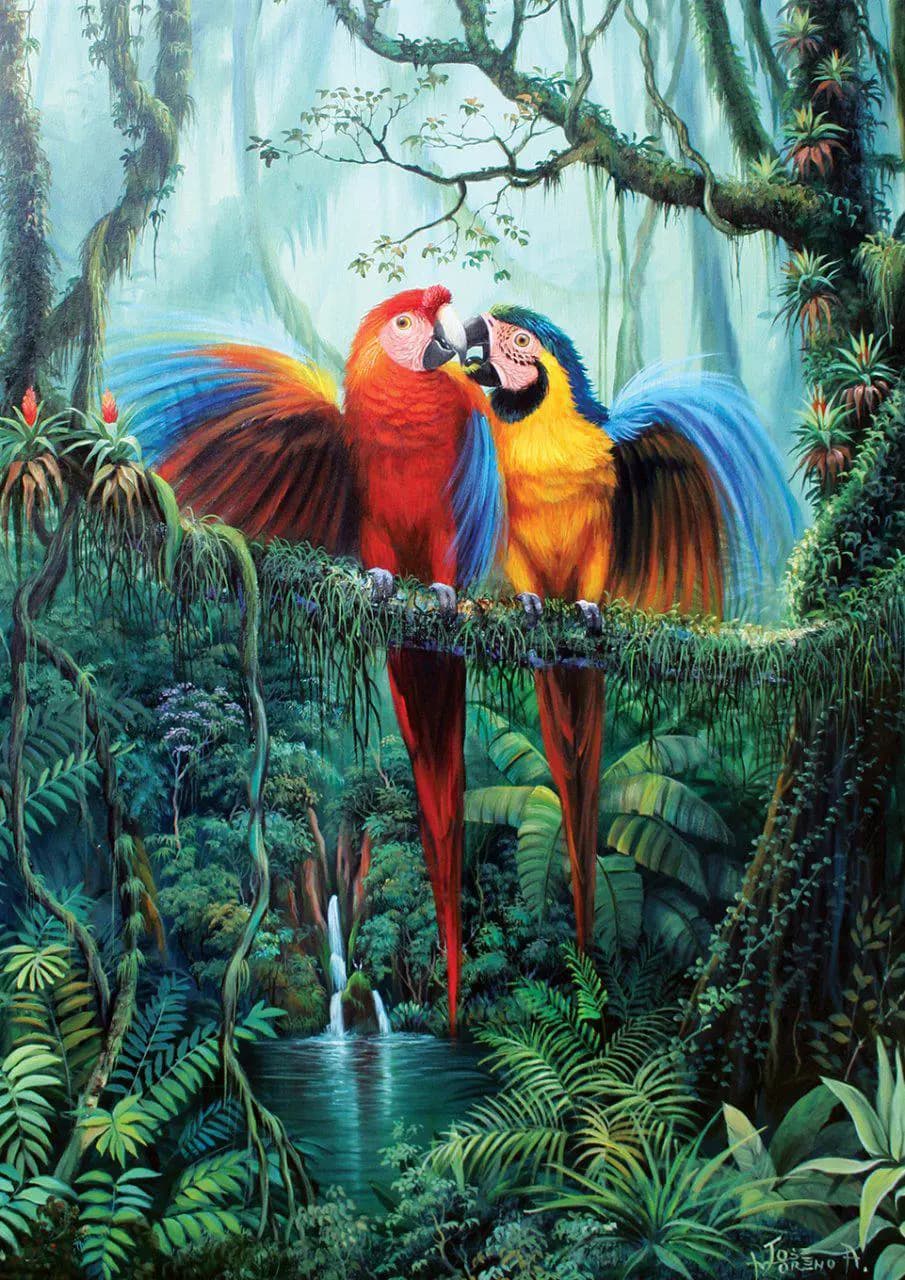 Art puzzle - Puzzle Love in the Forest - 260 dielov