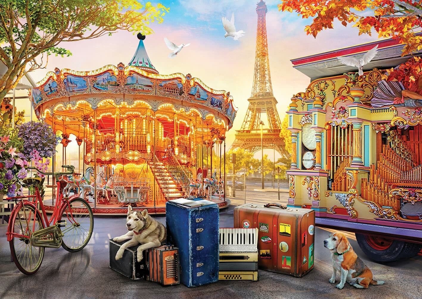 ART PUZZLE Puzzle Lunapark v Paříži 2000 dílků