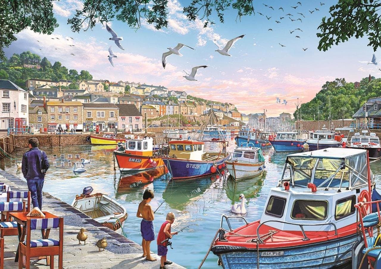 ART PUZZLE Puzzle Malí rybáři 1000 dílků