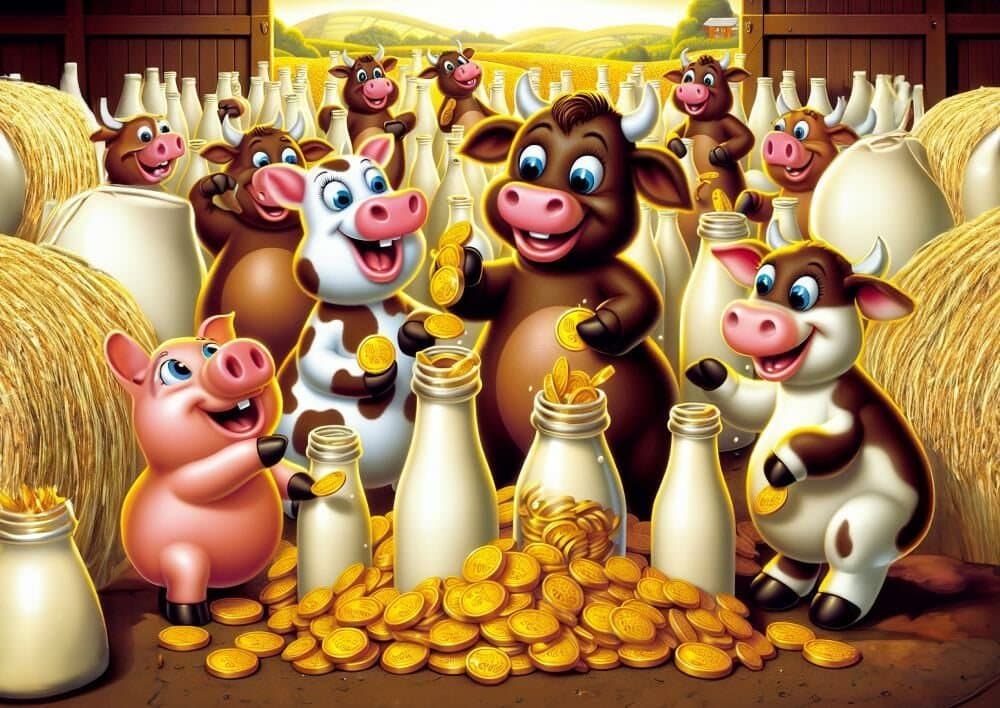 ART PUZZLE Puzzle Mléčný poklad 25 dílků
