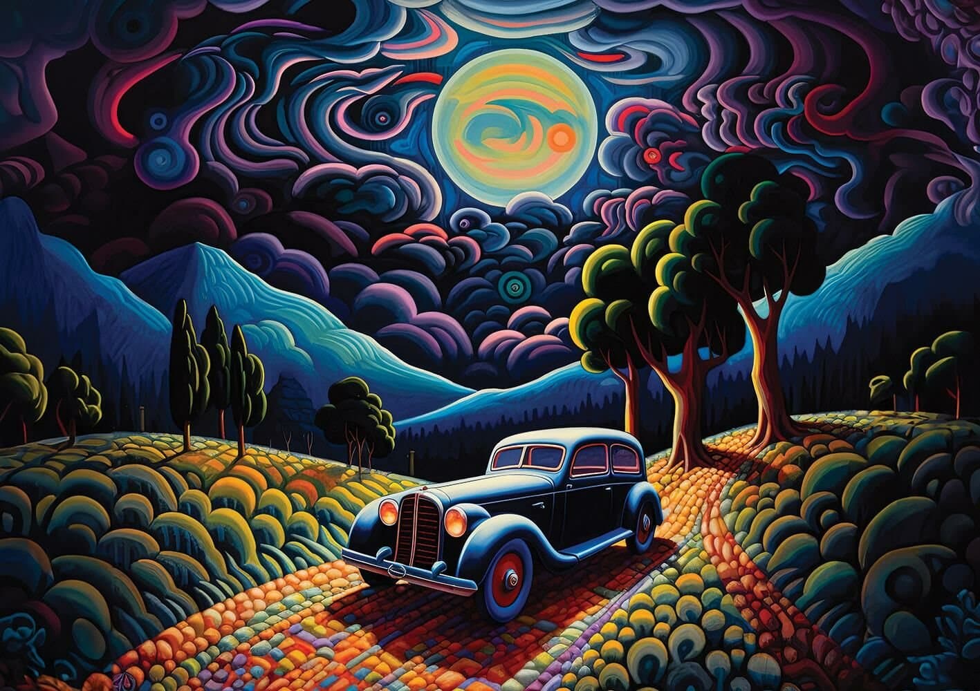 ART PUZZLE Puzzle Noc v Transylvanii 1000 dílků