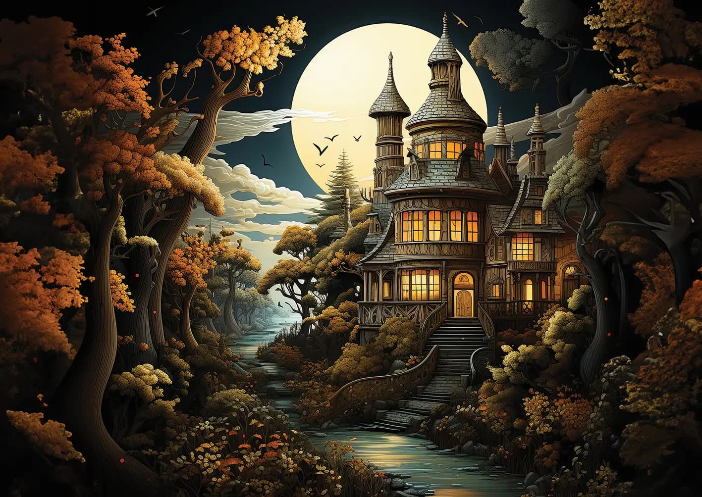Art puzzle - Puzzle Roccoco Mansion - 2000 dielov