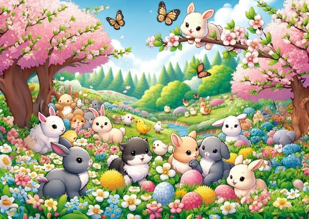 ART PUZZLE Puzzle Setkání zajíčků 25 dílků