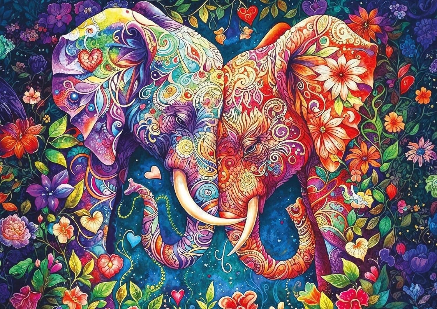 ART PUZZLE Puzzle Sloní láska 1000 dílků