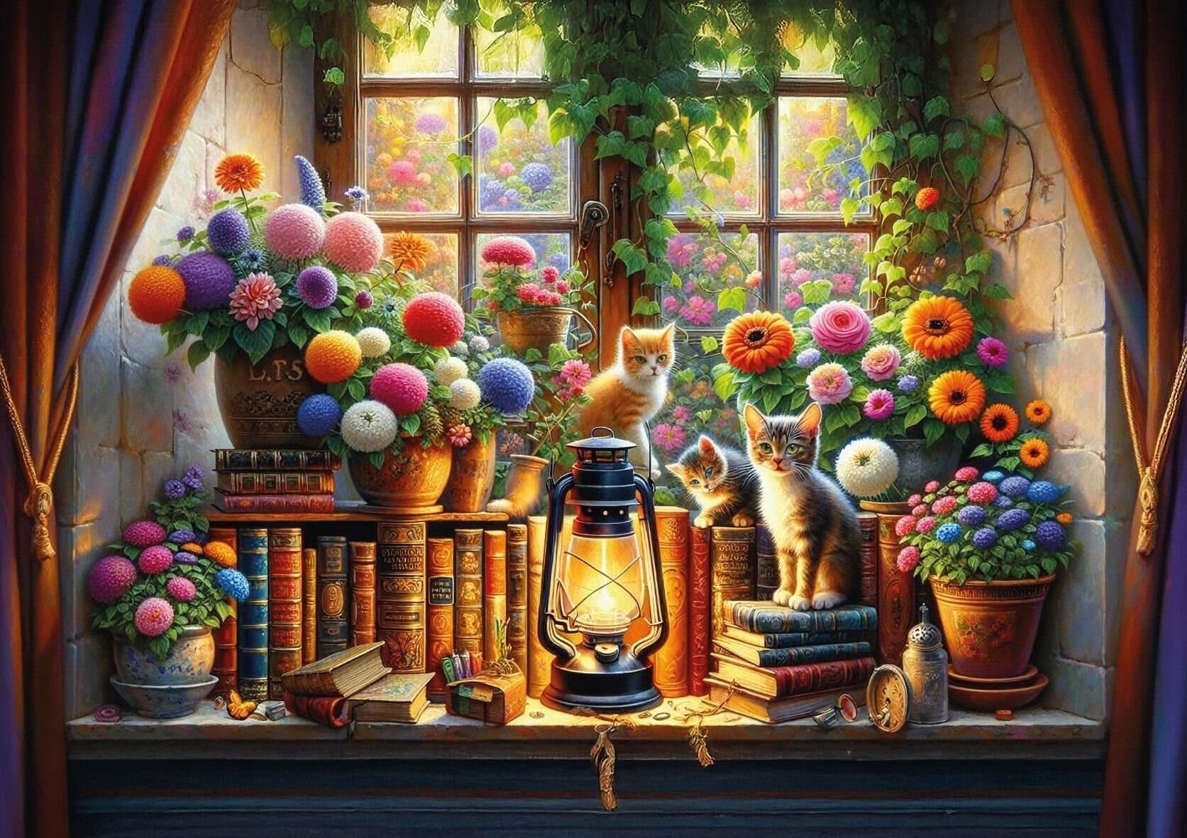 ART PUZZLE Puzzle Zahrada knih 500 dílků