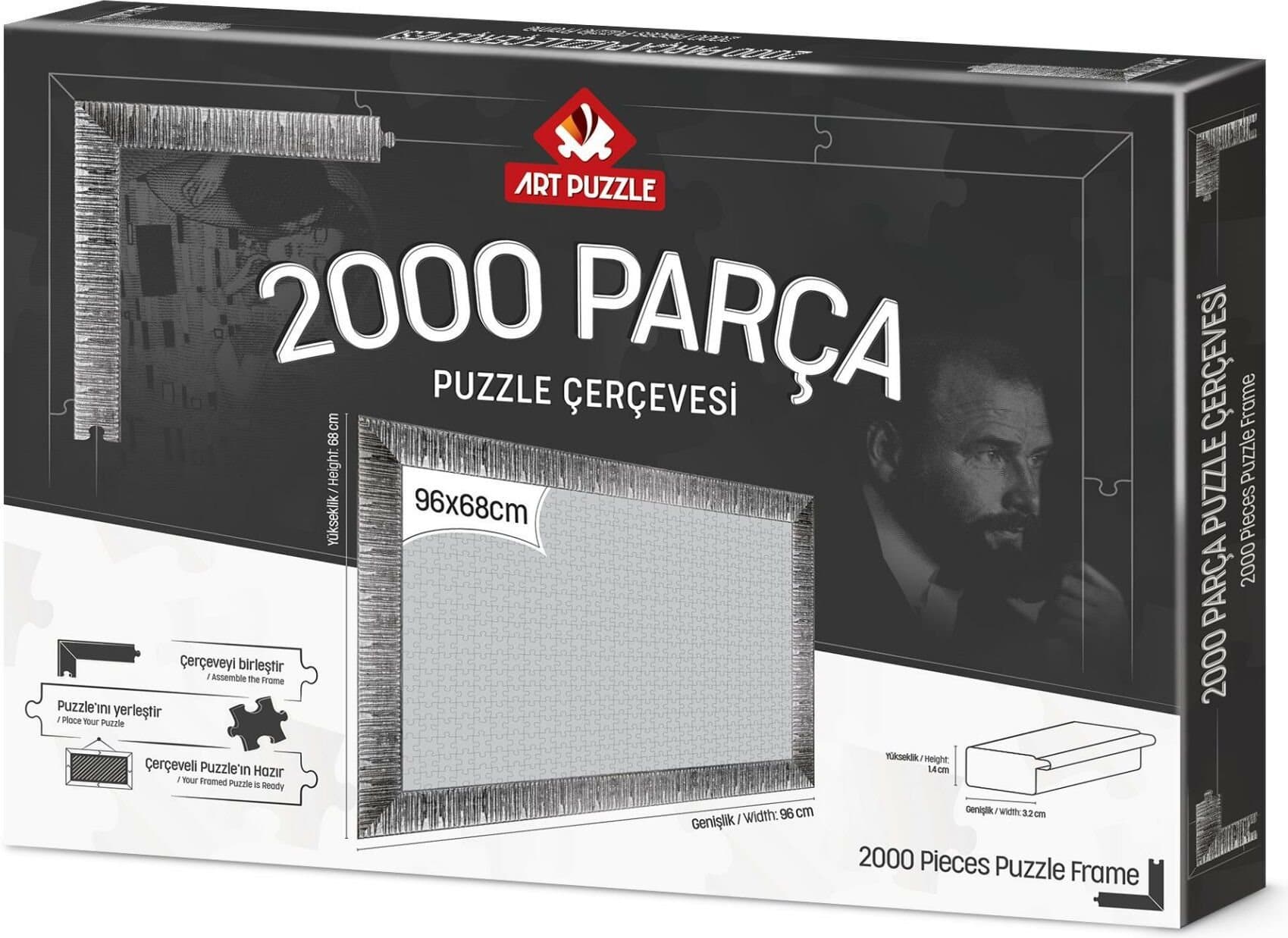 ART PUZZLE Rám na puzzle 96x68cm Silver (14630)