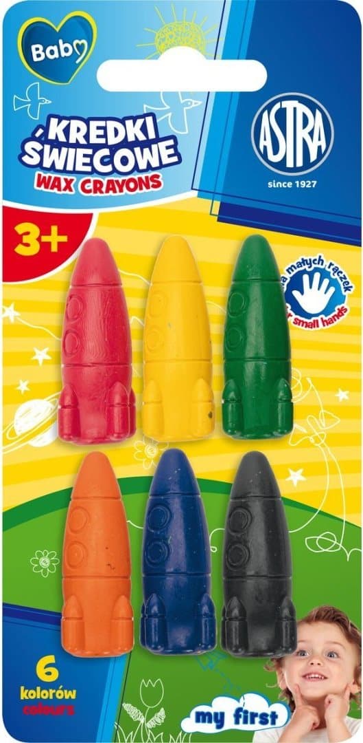 ASTRA BABY Voskové pastelky 6ks