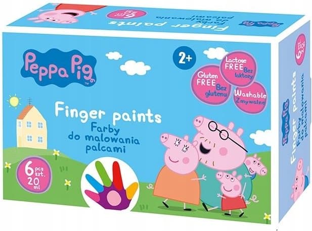 ASTRA Prstové barvy 6x20ml Prasátko Peppa