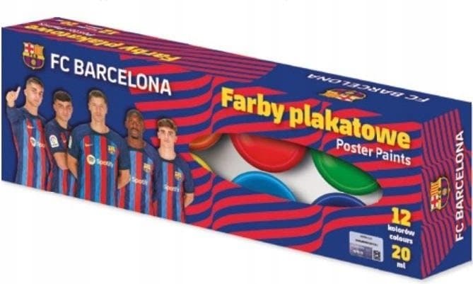 ASTRA Temperové barvy 12x20ml FC Barcelona