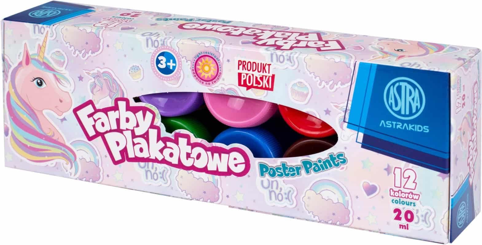 ASTRA Temperové barvy 12x20ml Jednorožec