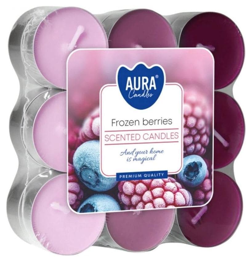 Aura čajové sviečky 18ks Frozen berries