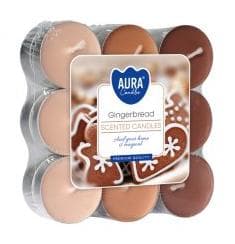 Aura čajové sviečky 18ks Gingerbread