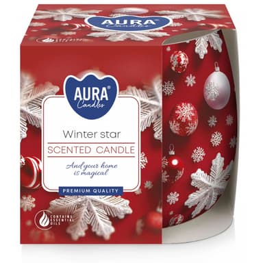 Aura Vonná sviečka v skle 80g Christmas spices